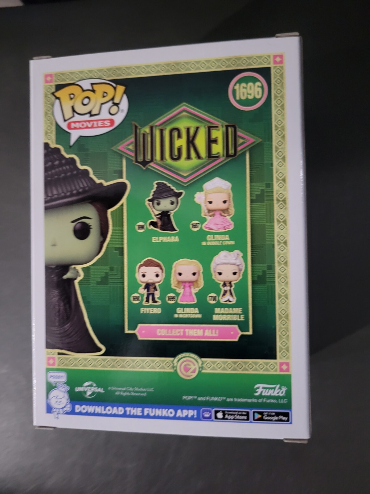 Funko Pop! Wicked #1696 Elphaba Diamond Glitter SE of Amazon Exclusive Ships