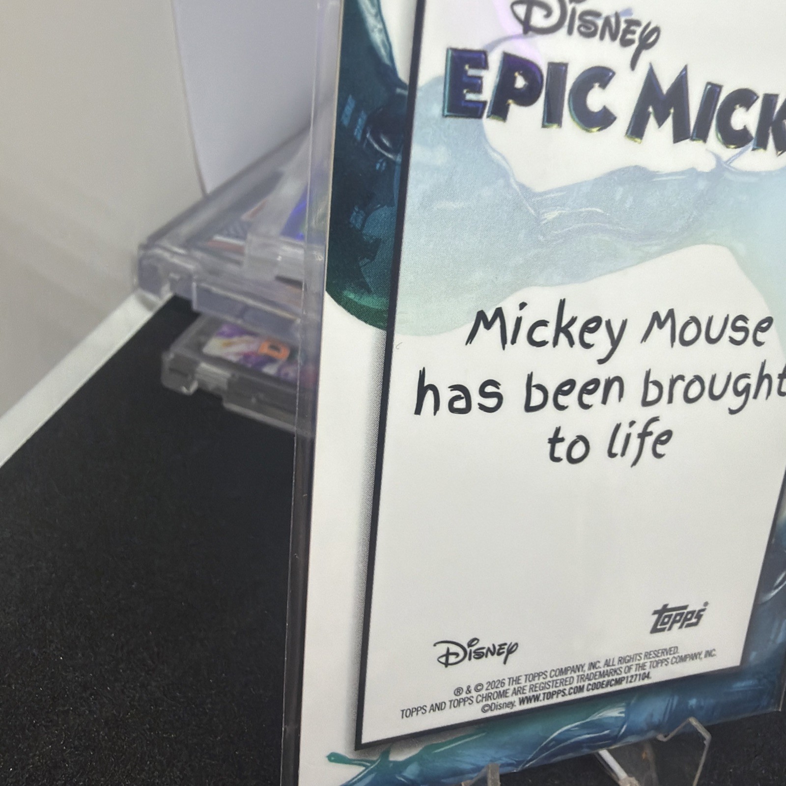 Mickey Mouse #EM-1 Topps Chrome Rainbow Foil 2026 Topps Disney Neon
