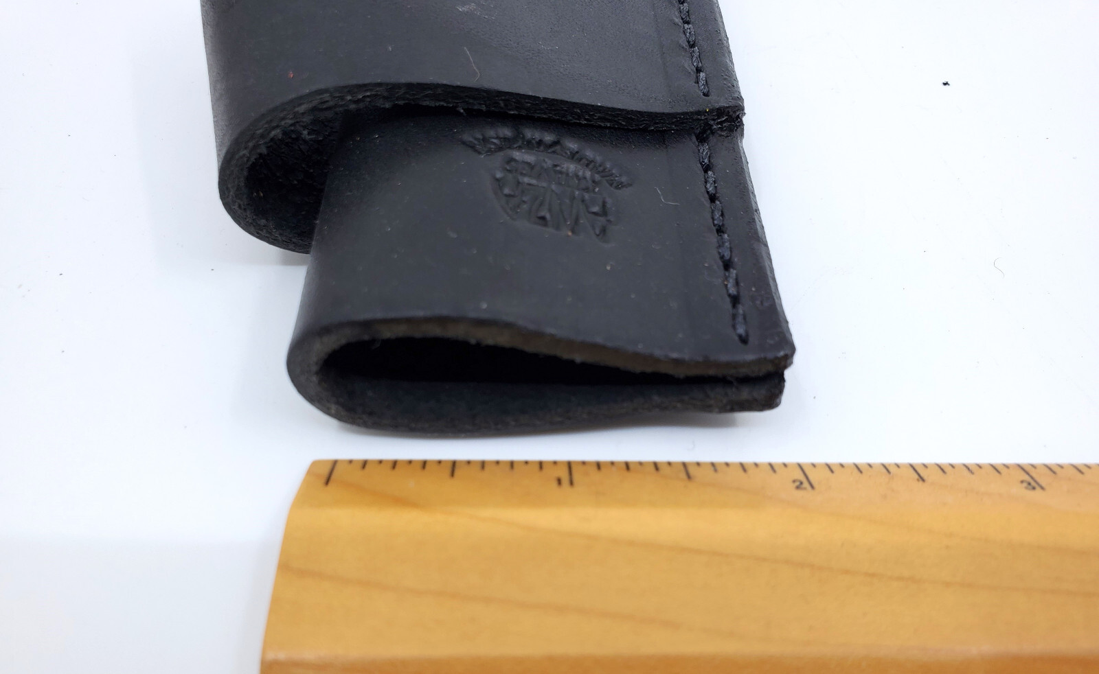 Knife Sheath BLACK Cross Draw Heavy Duty Leather Fixed Blade Hand Made in USA