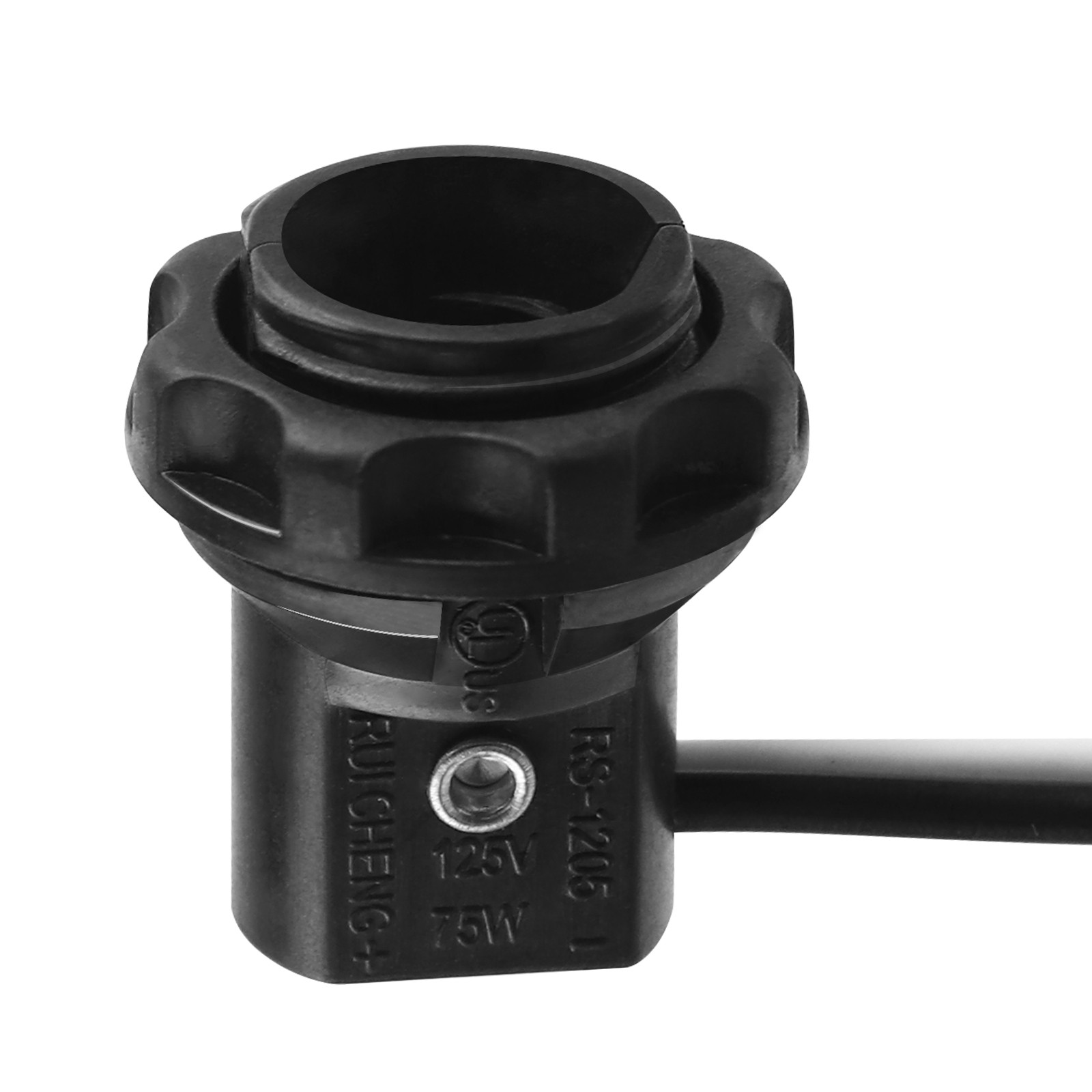 6Pcs E12 Lamp Holder Candelabra Base Sockets With Screw Rings 8″ Wire Leads