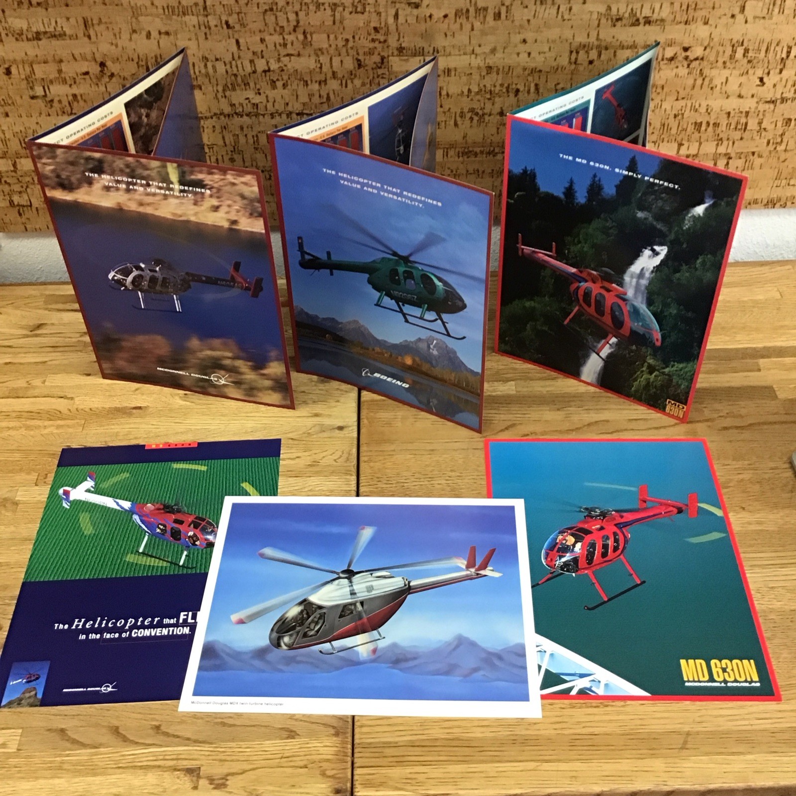 MD 600 630 MDX McDonnell Douglas Helicopter Technical PROMO Brochures – MM4.57