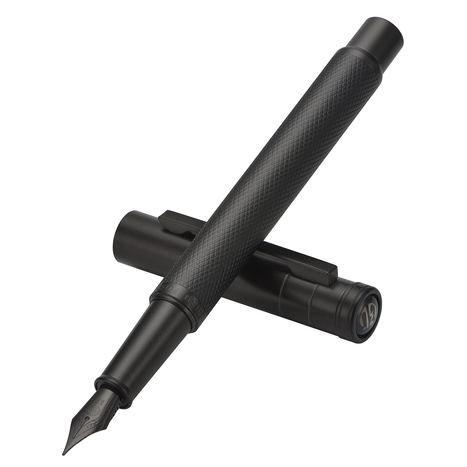 Matte Black Forest Fountain Pen Extra Fine Nib Classic Design with Converter …