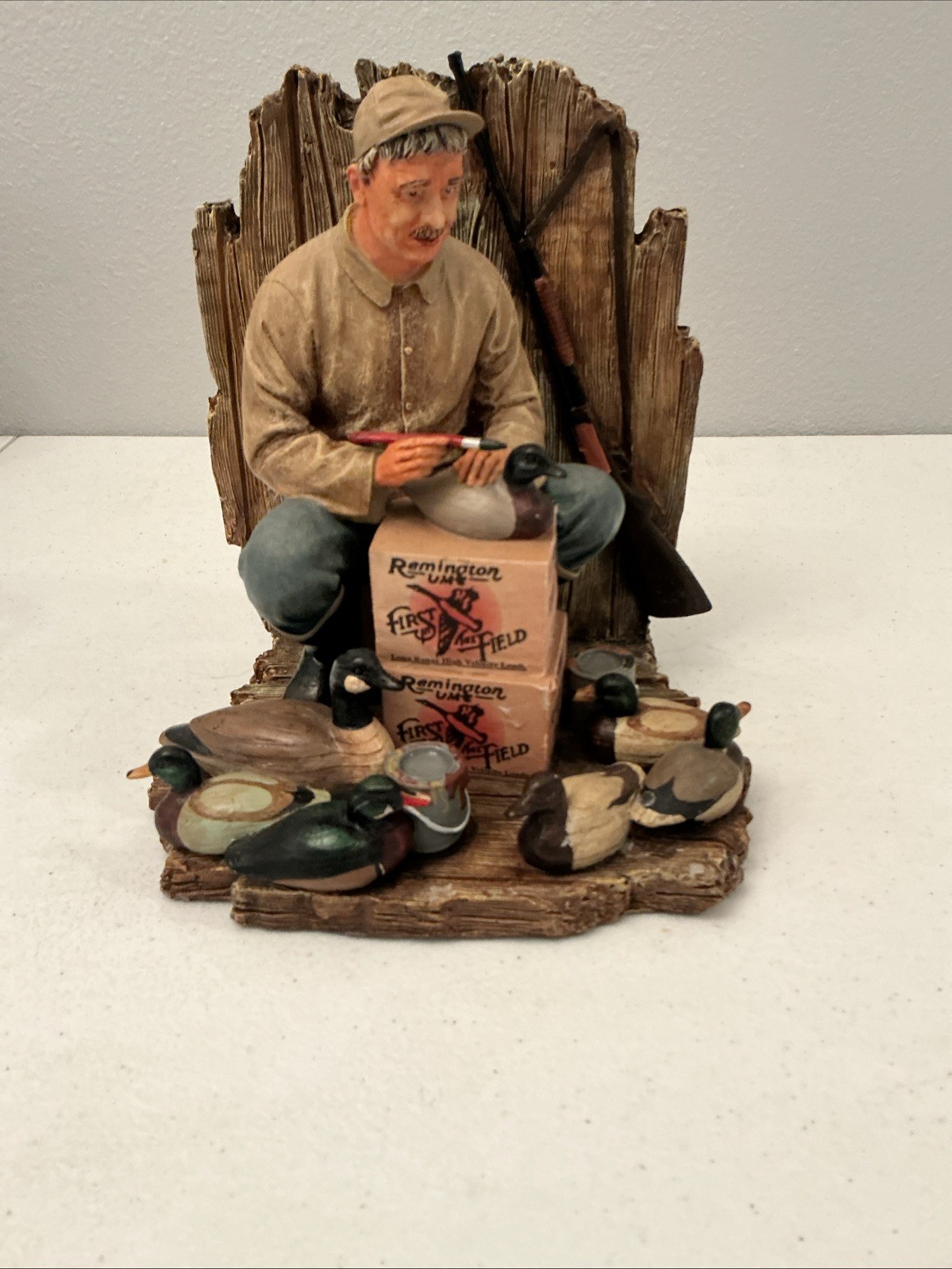 Molded Resin Remington UMC “First In The Field “ Advertising Artwork. Number 596