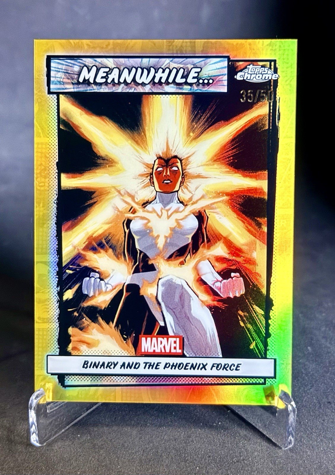 2026 Topps Chrome Marvel Binary and the Phoenix Force #MW-19 Gold Refractor /50
