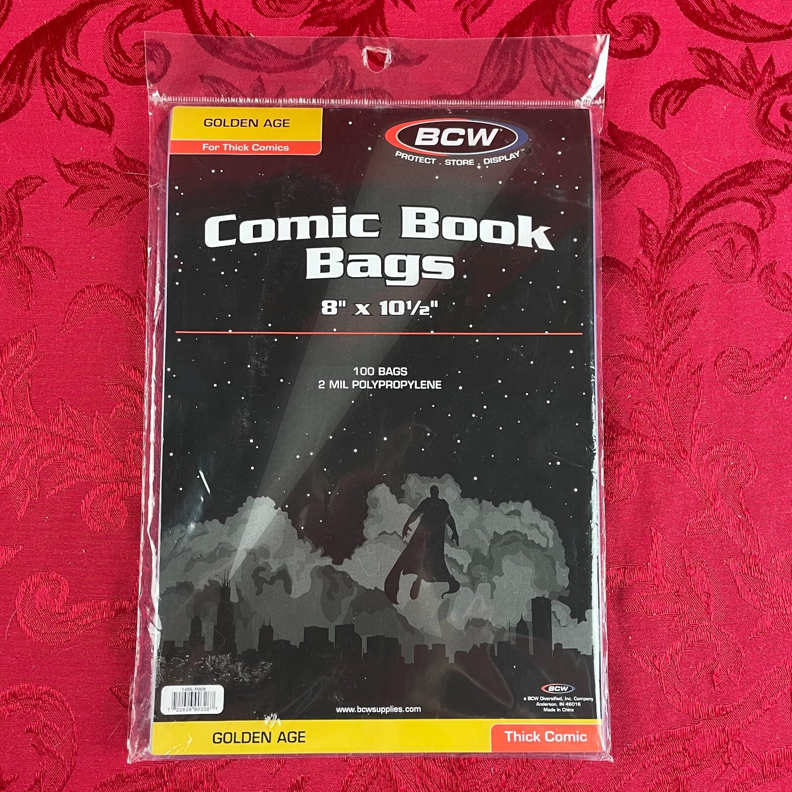 COMIC BOOK BAGS: Golden Age – Thick (100 count) BCW, 1-GOL-THICK