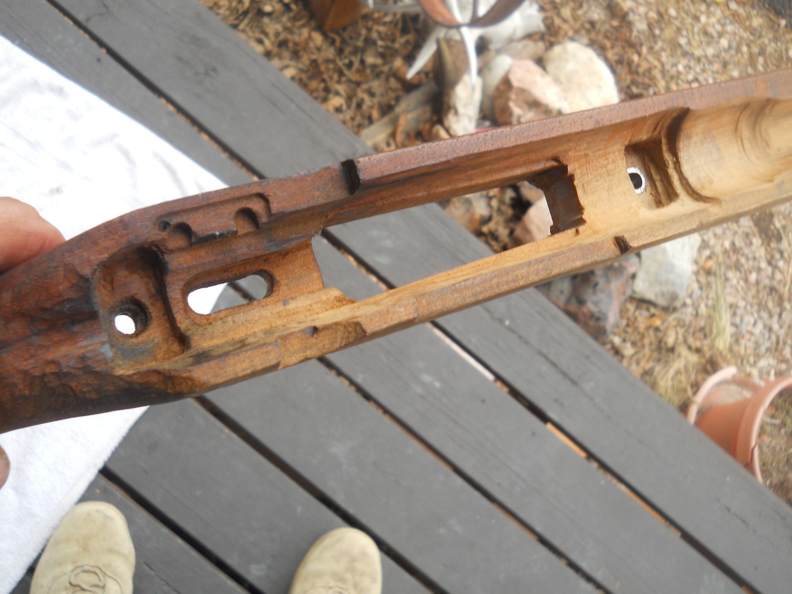 WW2 japanese type 38 arisaka rifle unfinished wood sporter 32 inches stock