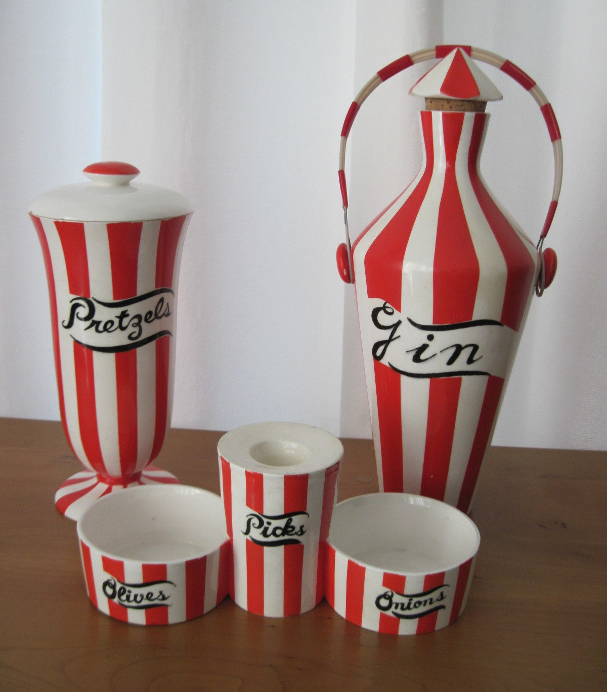 Vtg MCM Yona Shafford Country Club “Martini/Gibson” Collection Japan 1959