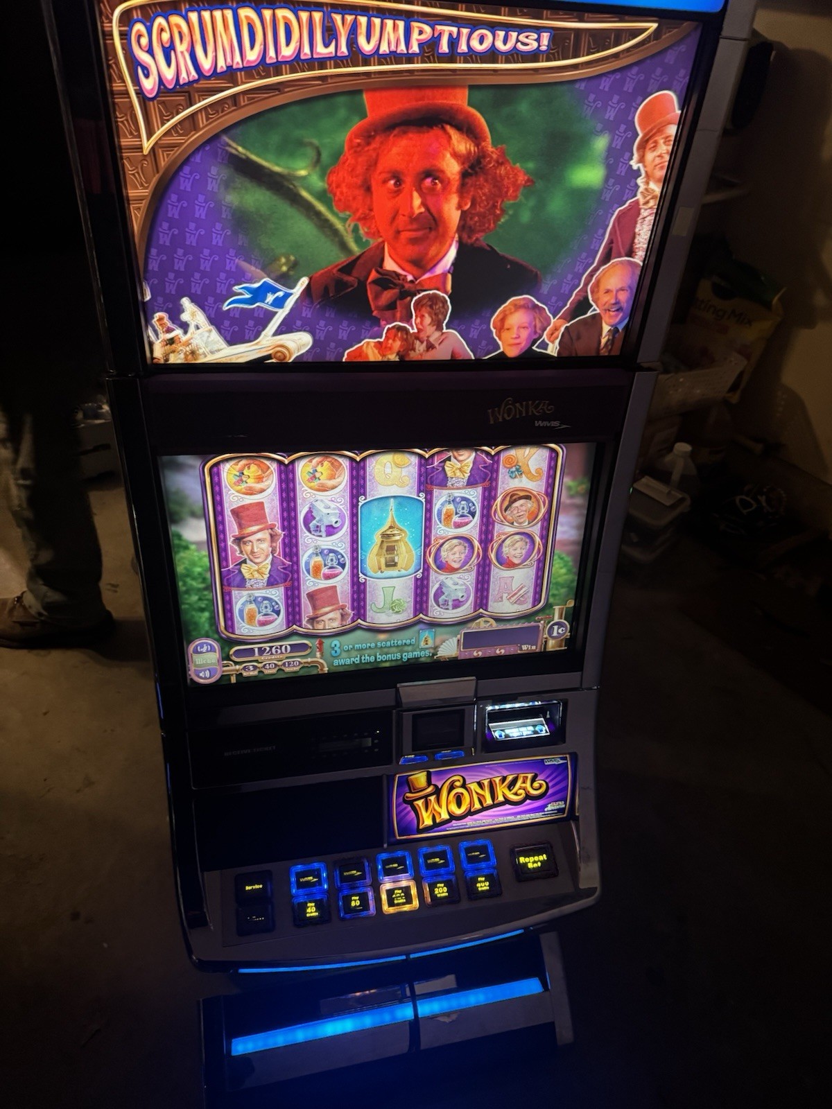 WILLY WONKA STAND ALONE WMS Game BB2E W/ BB3 CPU Slot Machine Williams NEW OLED