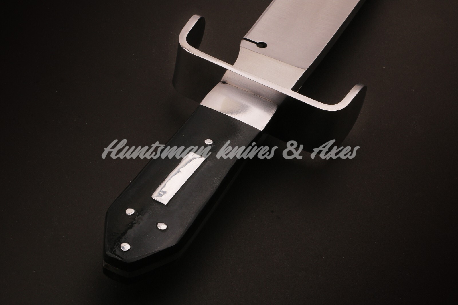 Coffin Handle Hell Belle’s BOWIE Replica In Black Micarta Sharp Swedge 8mm Spine