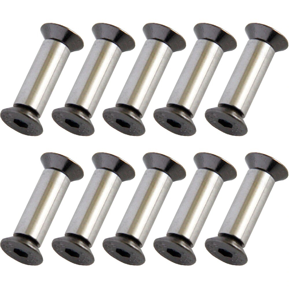 10pcs/lot Knife Handle Bolt Rivets Scale Screw Fastener Nut Flat Hex Head Knives