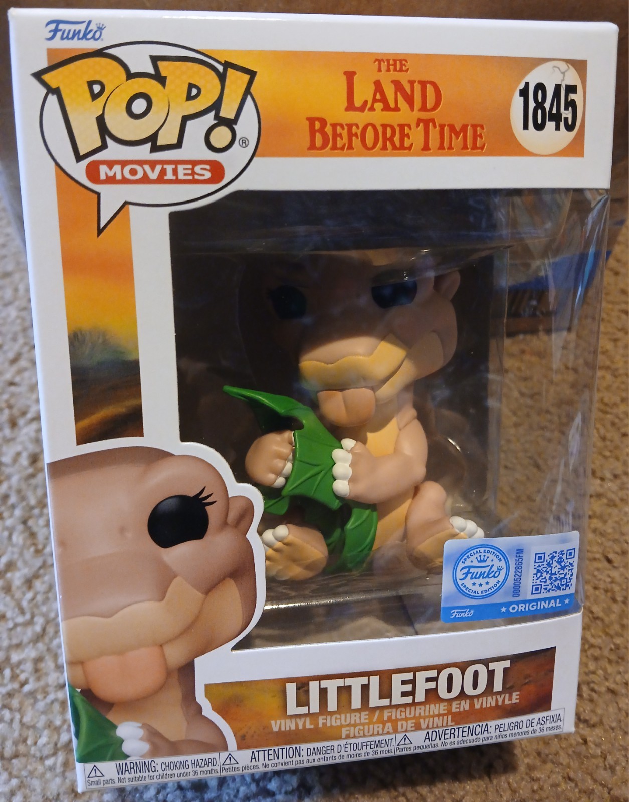 Funko Pop! Movies Littlefoot The Land Before Time Vinyl #1845 Treestar Exclusive