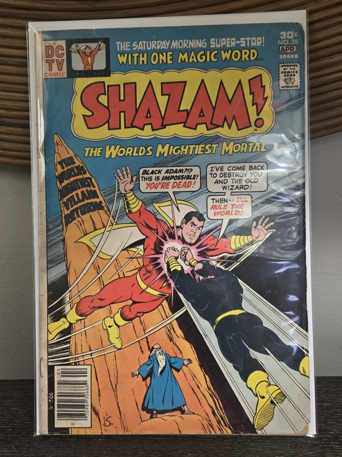 Shazam! #28 DC Comics April 1977 🔑 1st App Black Adam Key Issue Bronze Age DC F