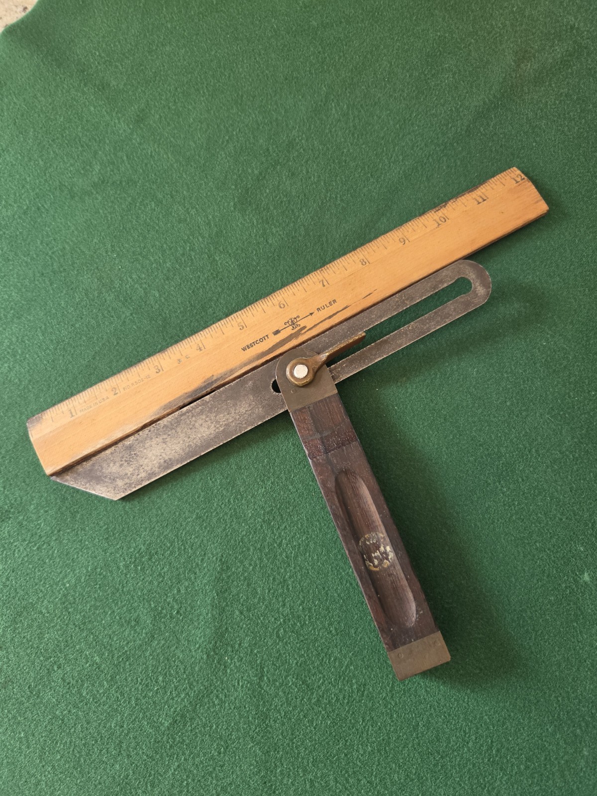 VINTAGE STANLEY No.25 (SW) -10″ SLIDING BEVEL T-SQUARE CAPTENTER’S TOOL USA MADE