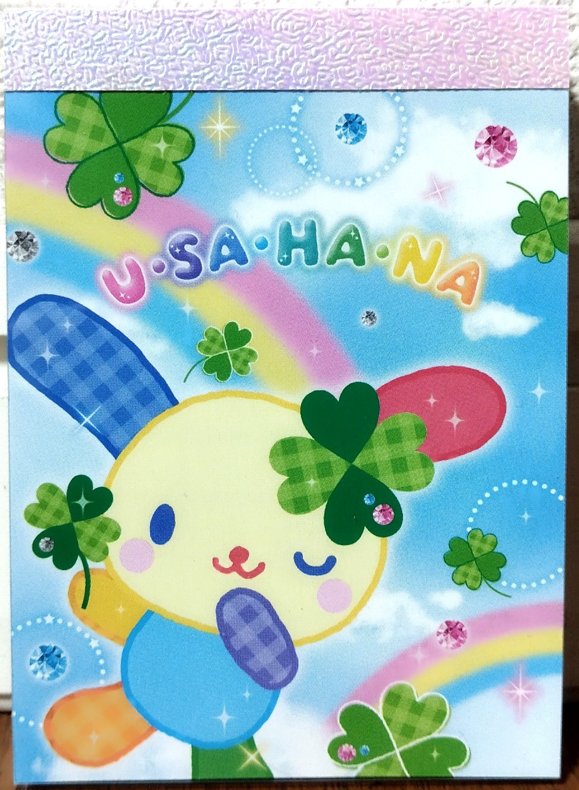 Sanrio Character Usahana Mini Memo Pad 70 Rabbit Clover Spring Kid MADE IN JAPAN