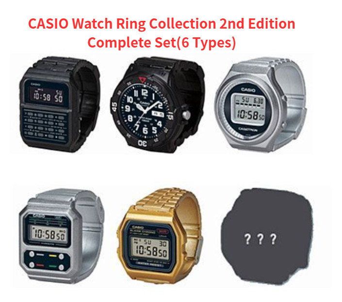 Casio CASIO Watch Ring Collection 2nd Edition Complete Set (6 types) Capsule toy