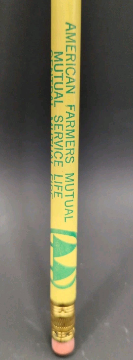 American Farmers Mutual Service Life Co-Op Duluth 2 Digit Vtg Unsharpened Pencil