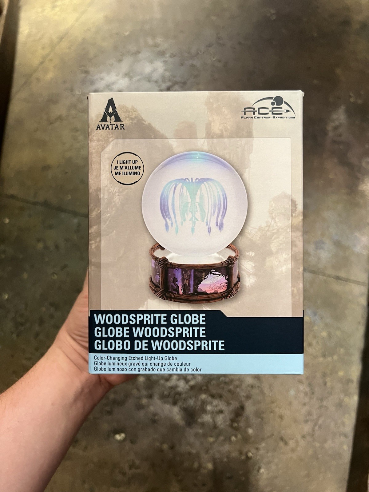 2026 Disney Parks Avatar Woodsprite Color Changing Etched Light Up Globe NEW