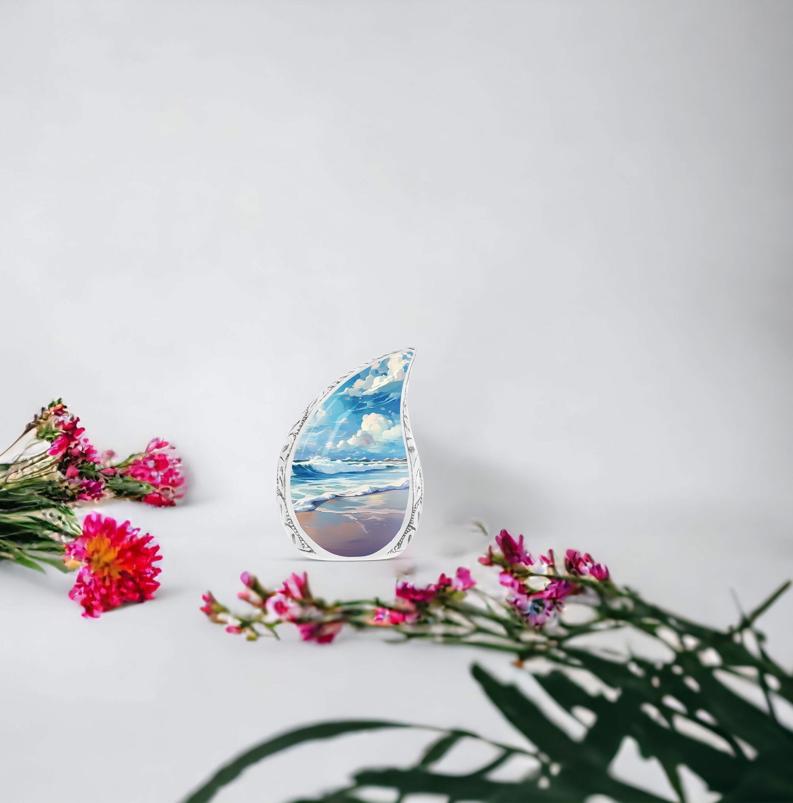 Seascape Urns For Human Ashes – Keepsake Urns For Ashes – Small Urns For Women