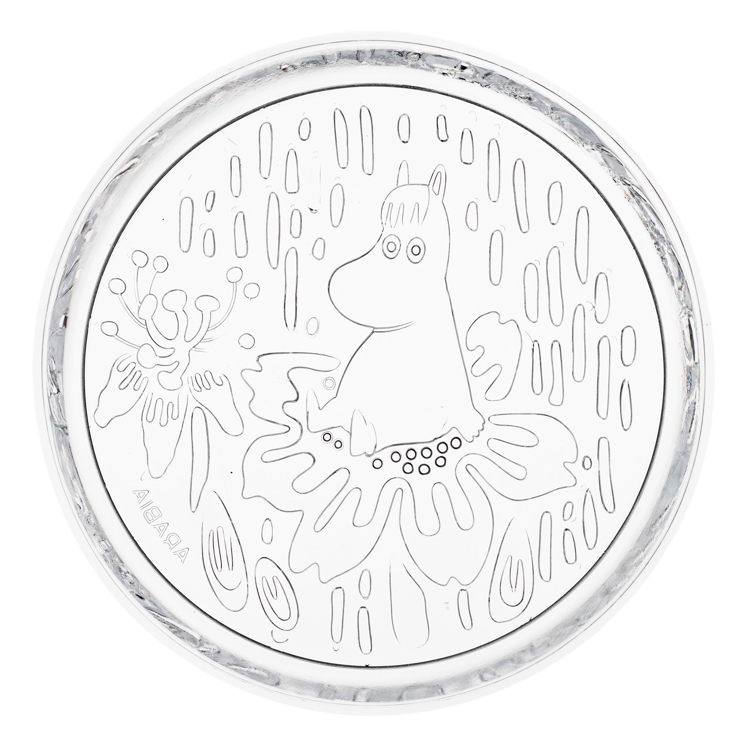 MOOMIN ARABIA – Mystical Forest CLEAR 6.1in ACCENT PLATE – GLASS