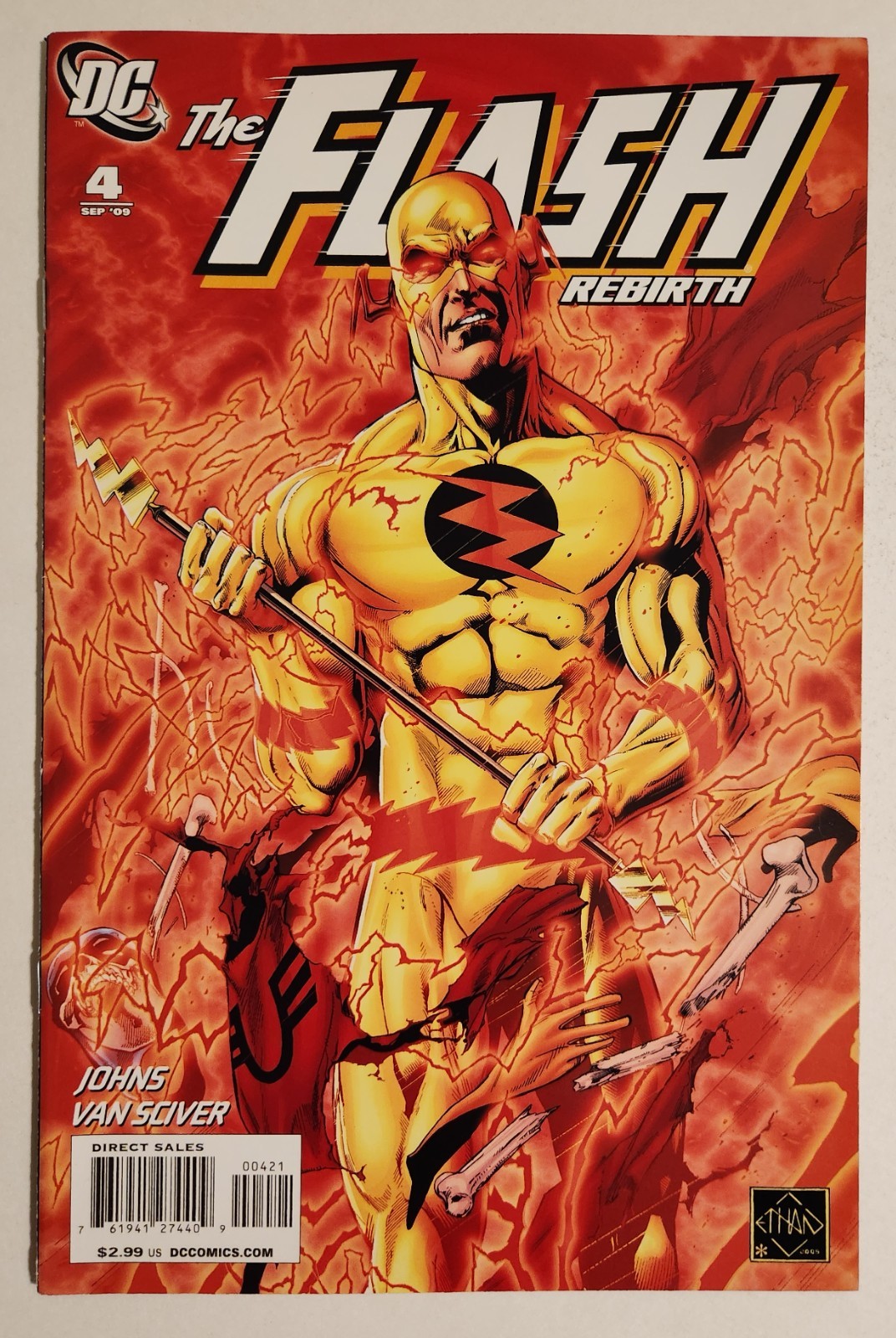 The Flash: Rebirth #4 (2009, DC) VF/NM 1:25 Ethan Van Sciver Variant