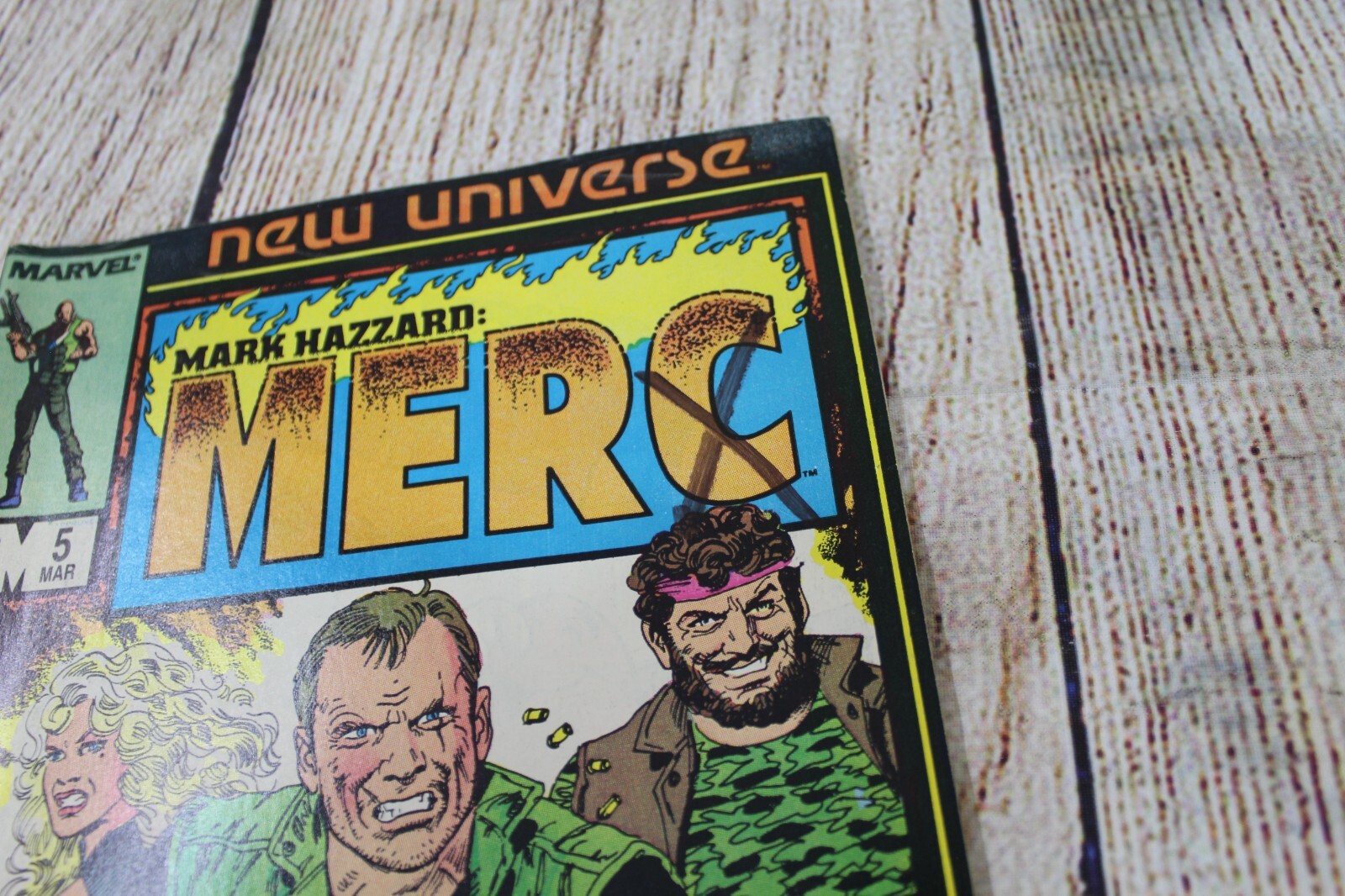 1986 Marvel New Universe Mark Hazzard: Merc 6 Book Lot #1 2 5 6 7 11 *Low Grade*