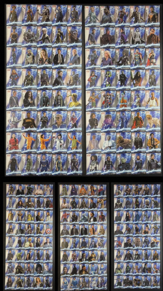 2025 Topps Chrome Marvel Iron Man Spider Man Thor Base lot completed Set 1-200