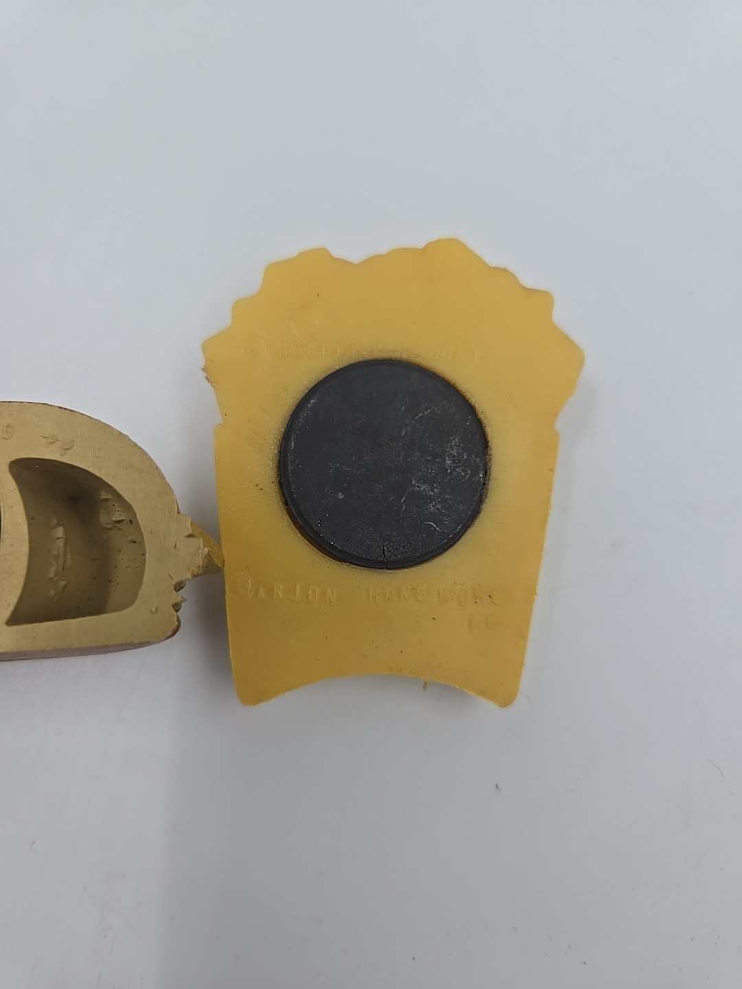 Vtg Burger King Fry & Cheeseburger Rubber Refrigerator Fridge Magnets Hong Kong