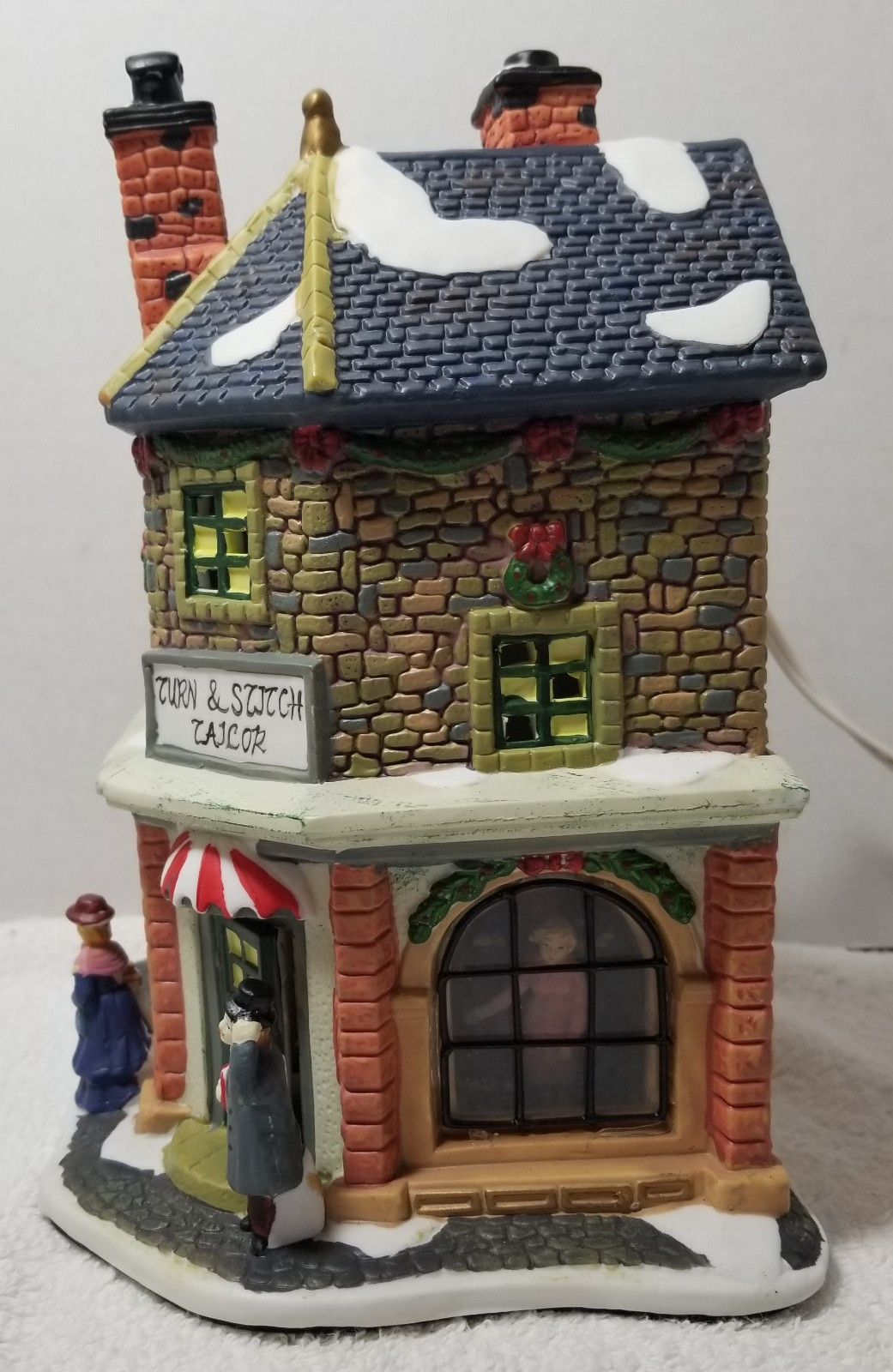 Vintage Santa’s Workbench Collection Turn & Stitch Tailor Retired No Box