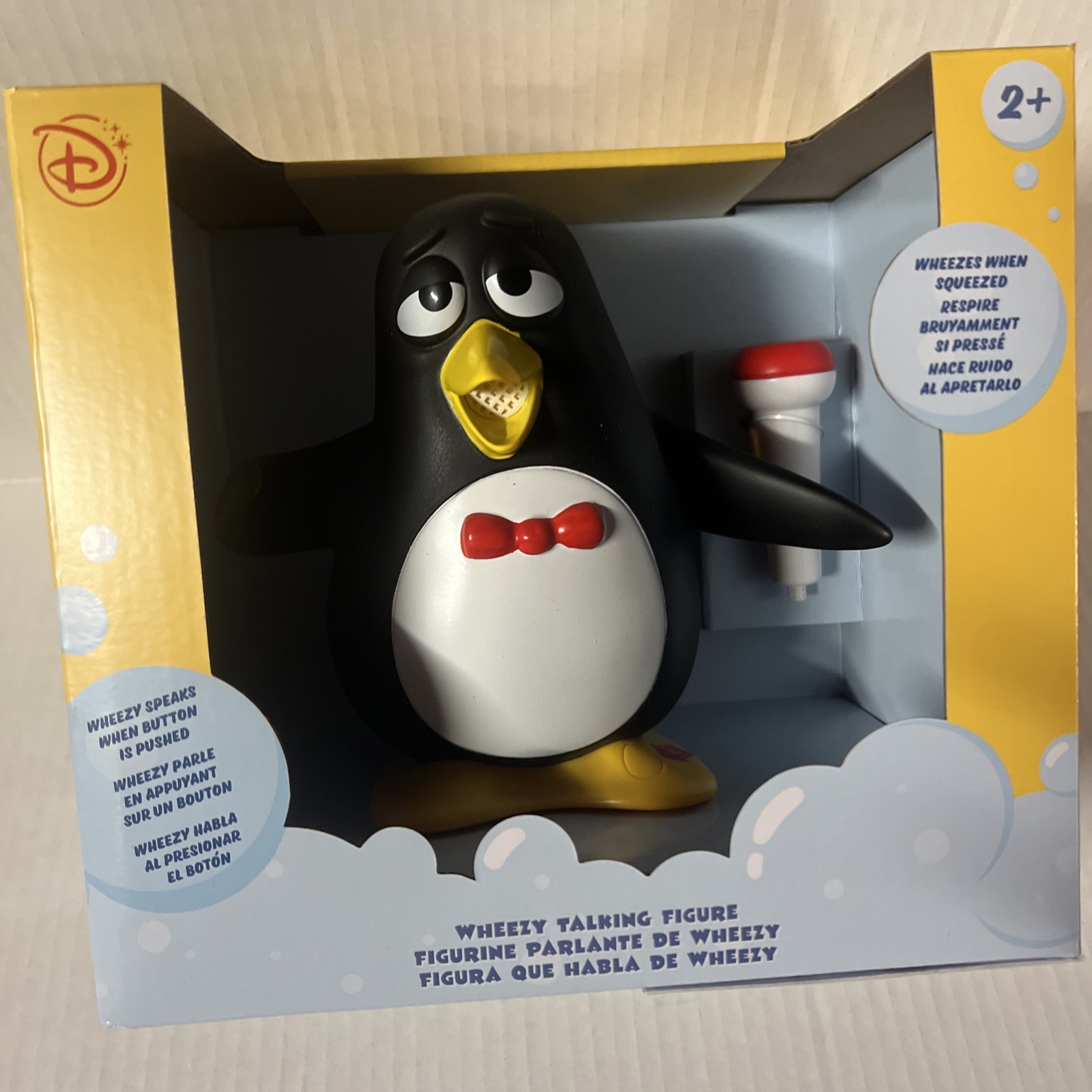 2026 Disney Parks Pixar Toy Story Wheezy Penguin Squeeze Talking Figure NEW