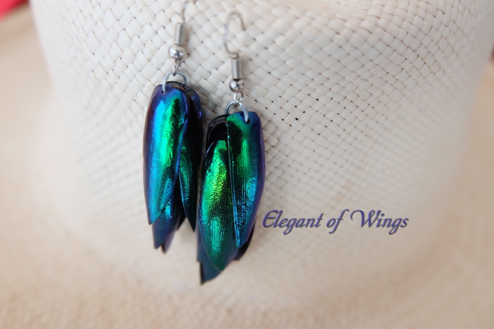 1000 Drilled Elytra Sternocera Beetle Wings DIY Craft Jewelry Fashion Design AAA