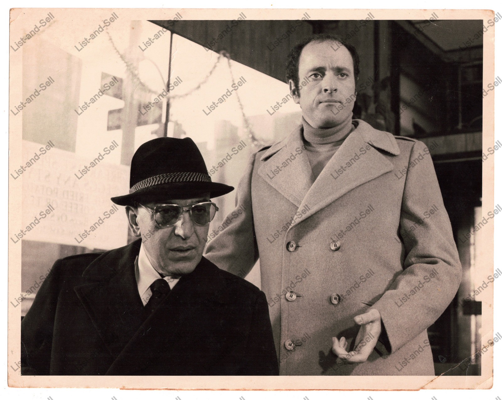 1977 Press Photo Telly Savalas and Kevin Dobson on Kojak