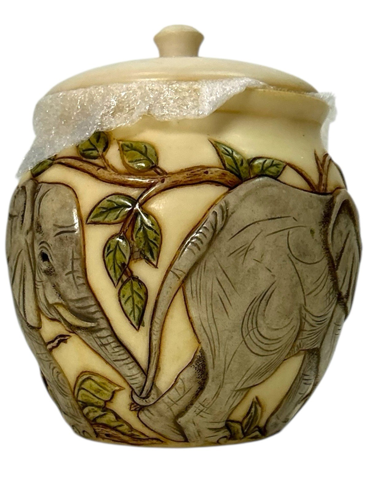 VTG-2003 Jardinia ~ Top and Tail ~ Harmony Ball ~ Crushed Marble Jar ~ NIB