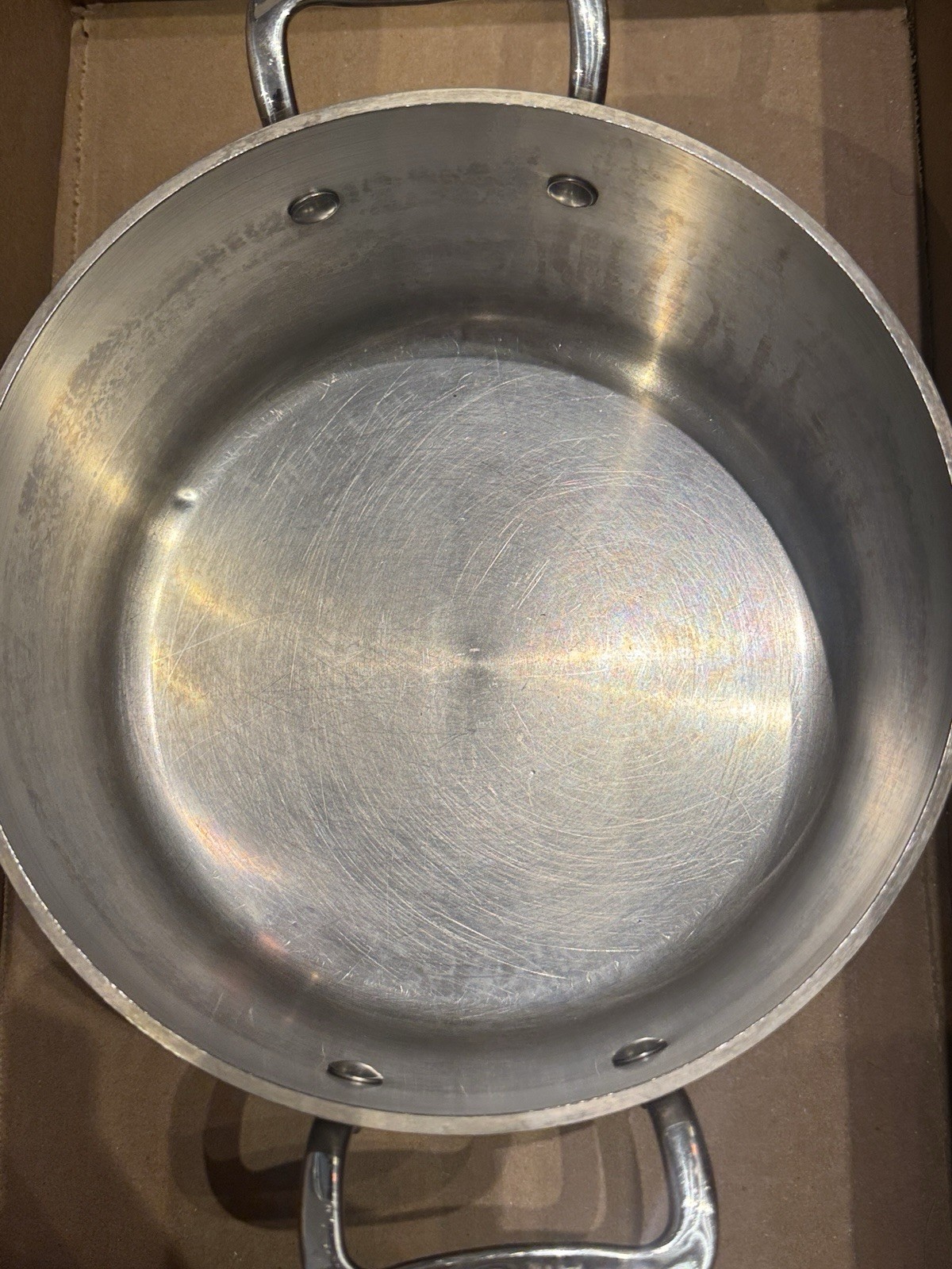 ALL CLAD MASTER CHEF MC2 3 1/2 QT Stainless Steel Stockpot With Lid