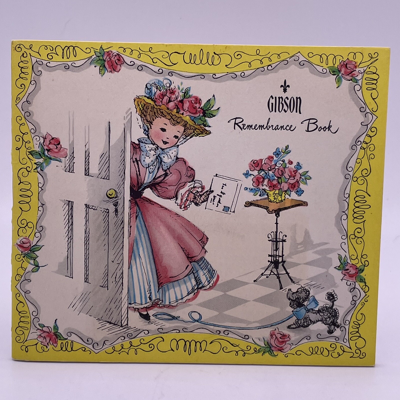 Gibson Remembrance Book Calendar 1957/58, Pexton Drug Store Harlan Iowa, Unused