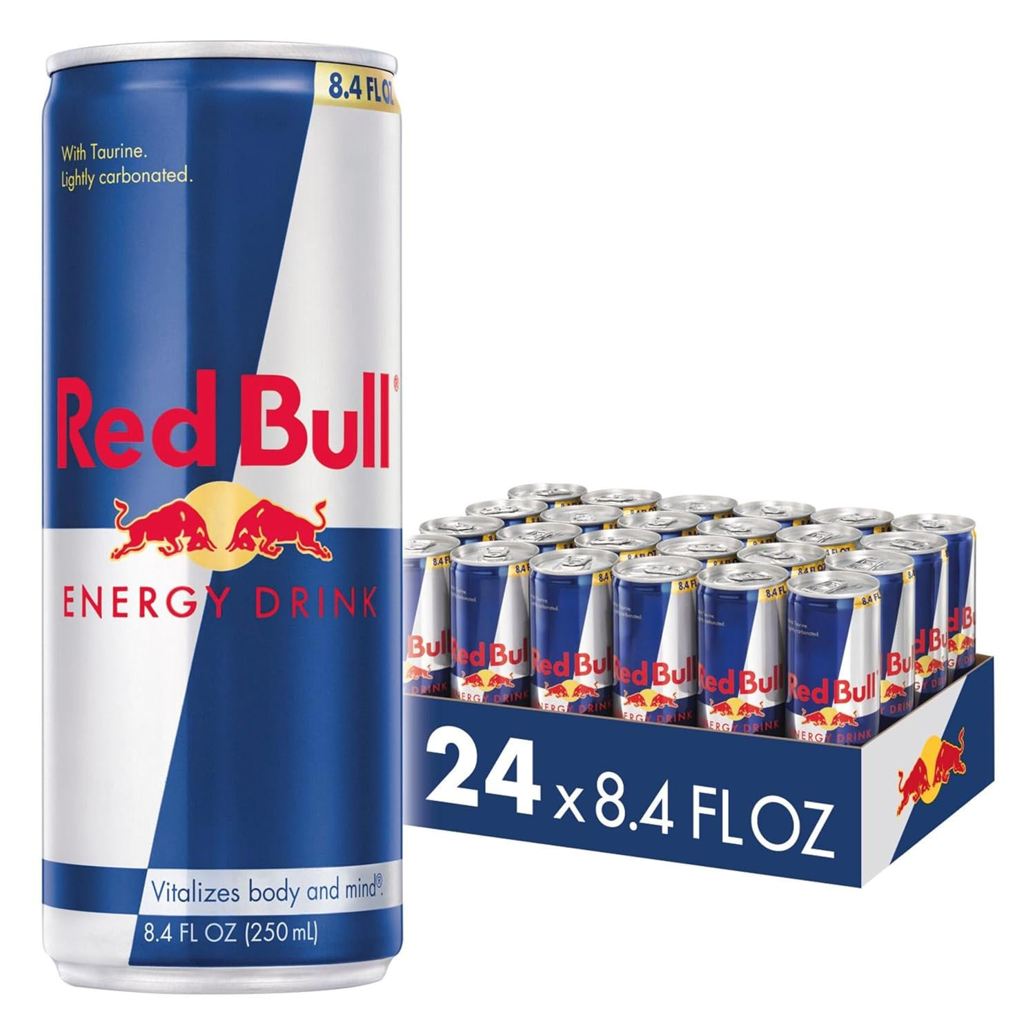 Energy Drink with 80Mg Caffeine plus Taurine & B Vitamins, 8.4 Fl Oz, Pack of 24