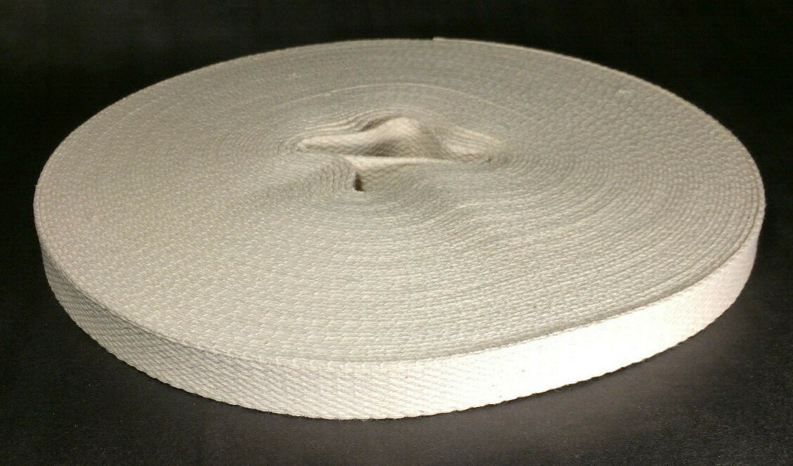 New 7/8″ Wide Flat Cotton Oil Lamp Wick Sold By The Yard Lamplight Farms #WY919S