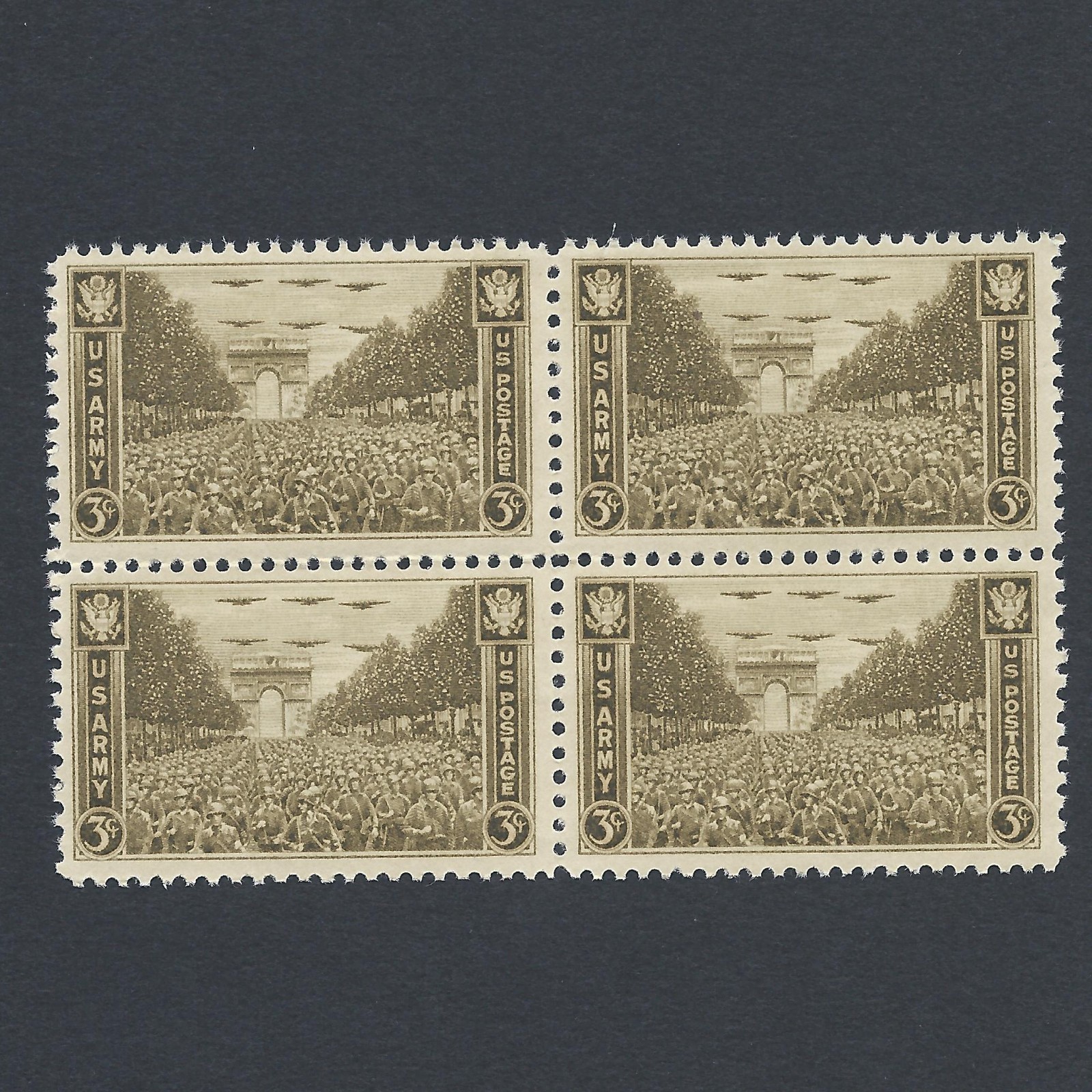 U.S. Army WWII – Vintage Mint Set of 4 Stamps 80 Years Old!