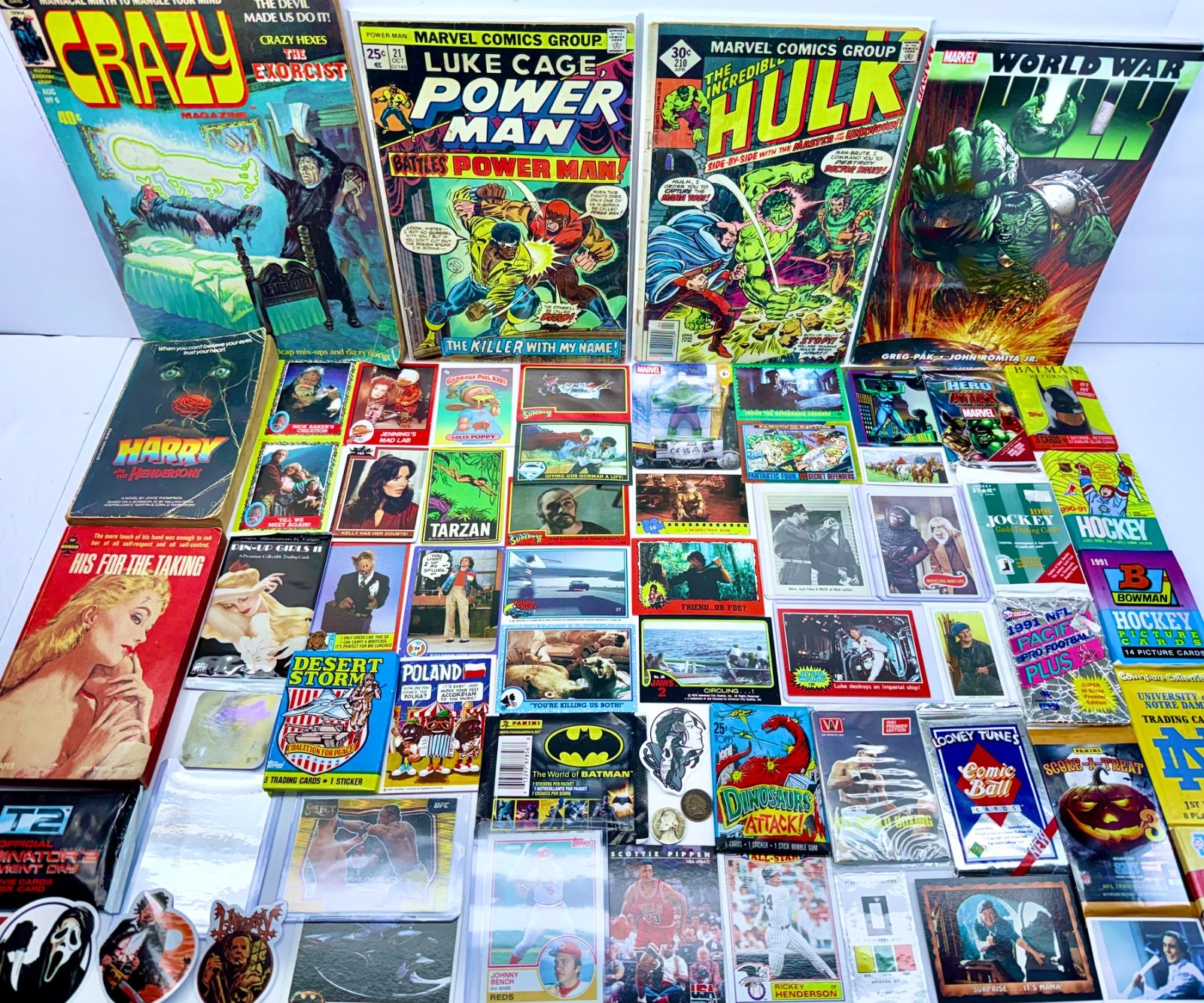 Junk Drawer Lot Non Sports Cards Incredible Hulk Harry Hendersons Gomer Pyle