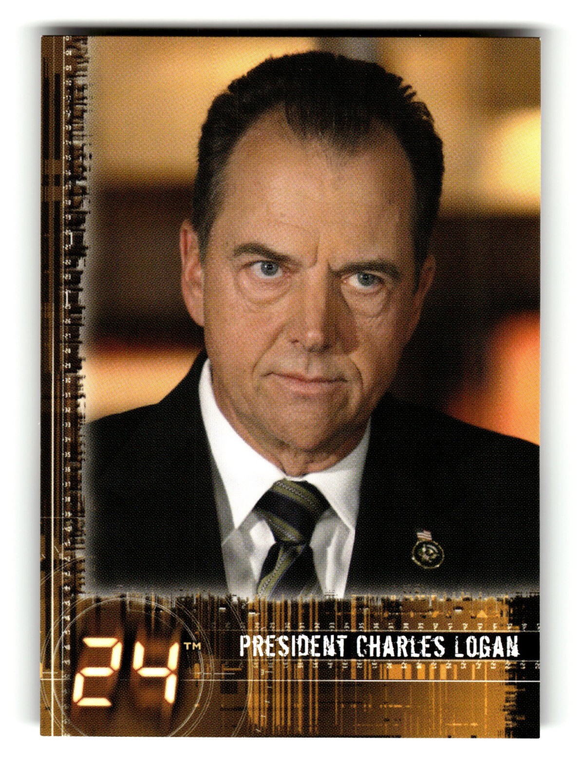 2008 Artbox 24 Season 5 Trading Card President Charles Logan #17