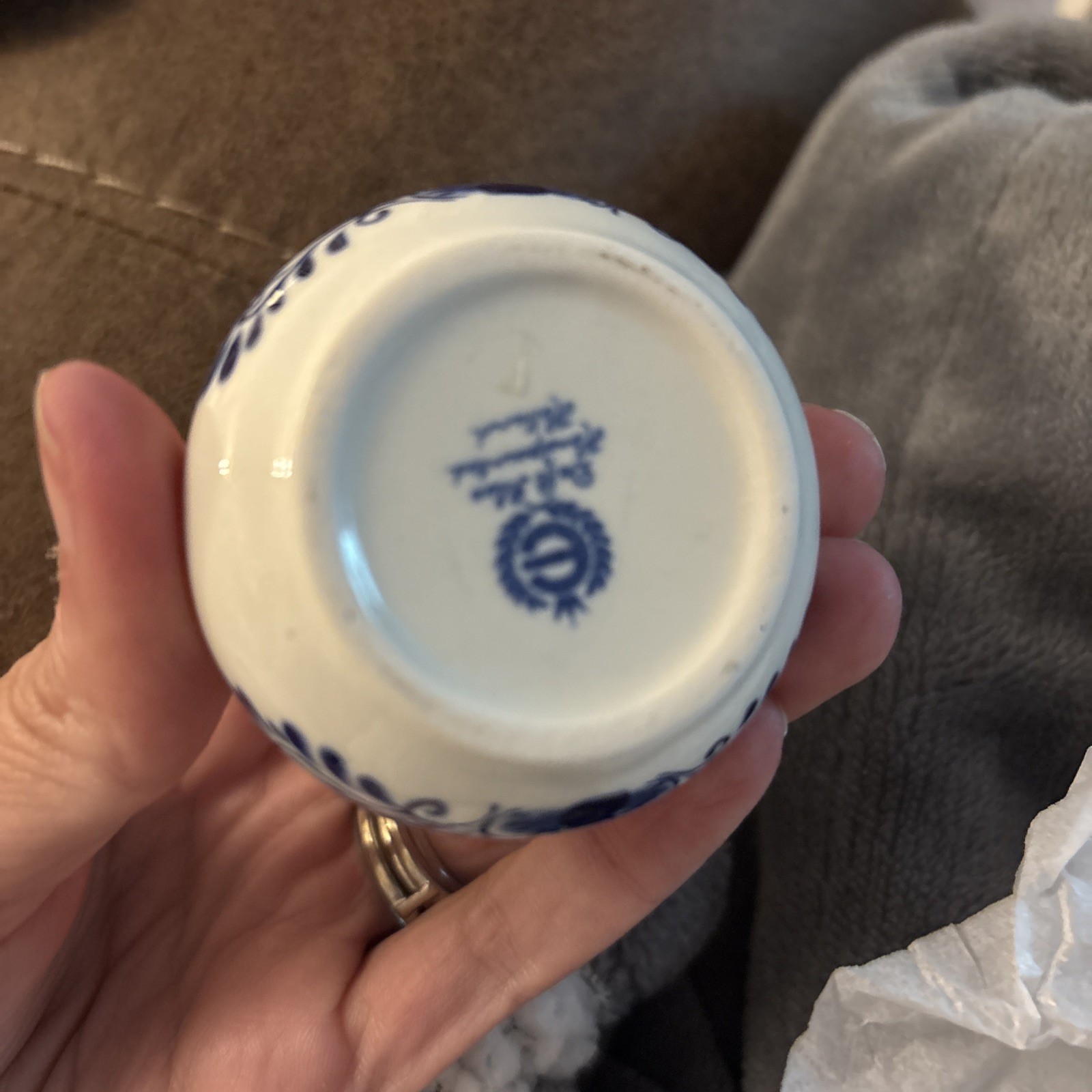 3 Vintage Delft Blue Lidded Trinket Boxes Windmill Sailboat Holland Set
