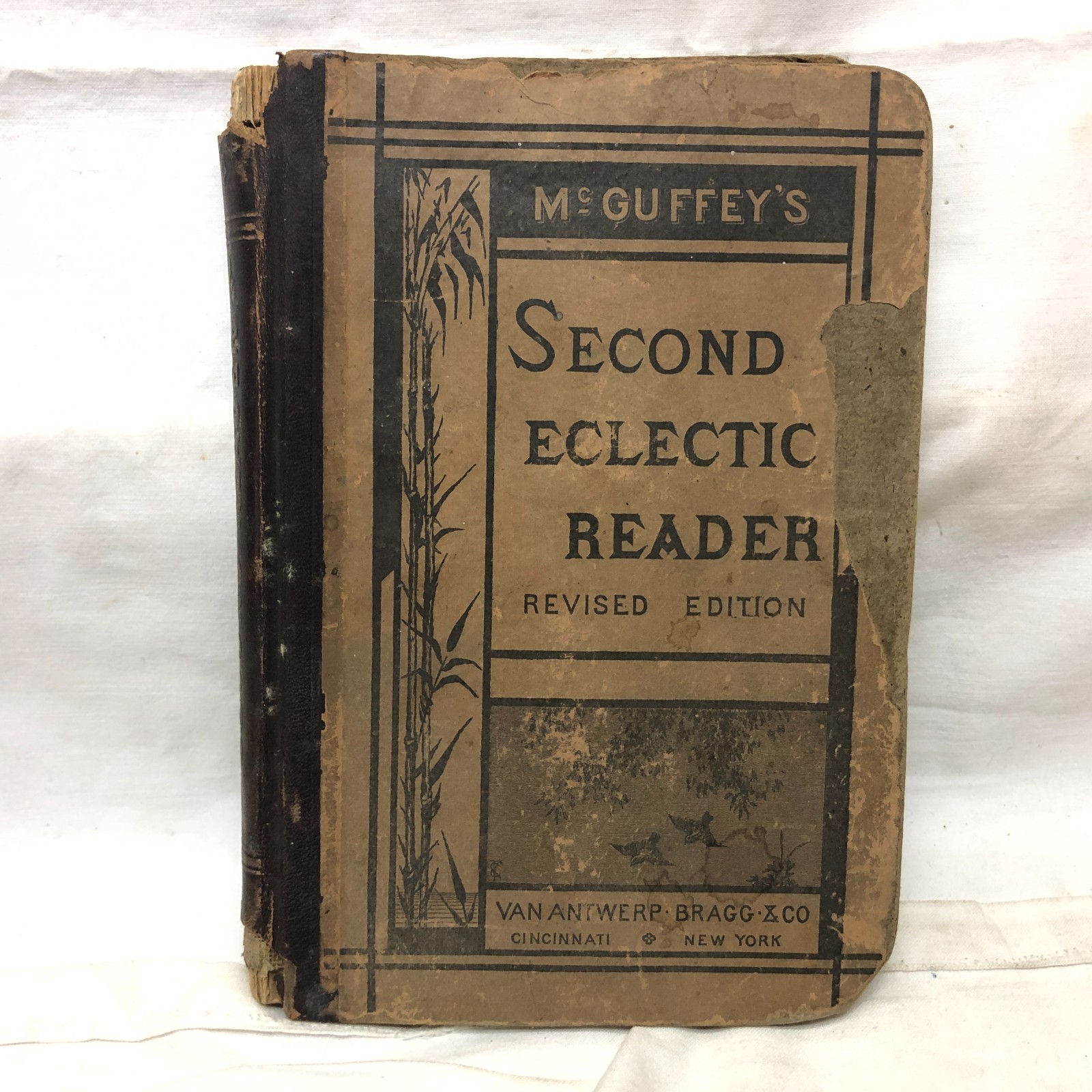 Vintage 1879 McGuffey’s Second Eclectic Reader Book