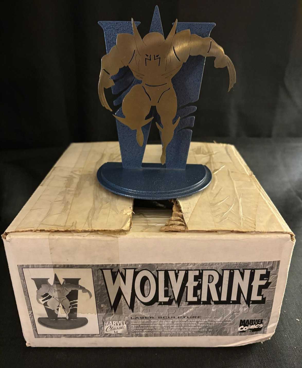 Marvel Comics – Wolverine Laser Sculpture 1996 by Lasermach Inc – NIB