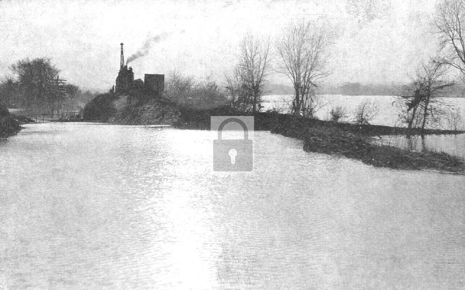 Levee Break Flood Damage Lawrenceburg Indiana IN – Reprint