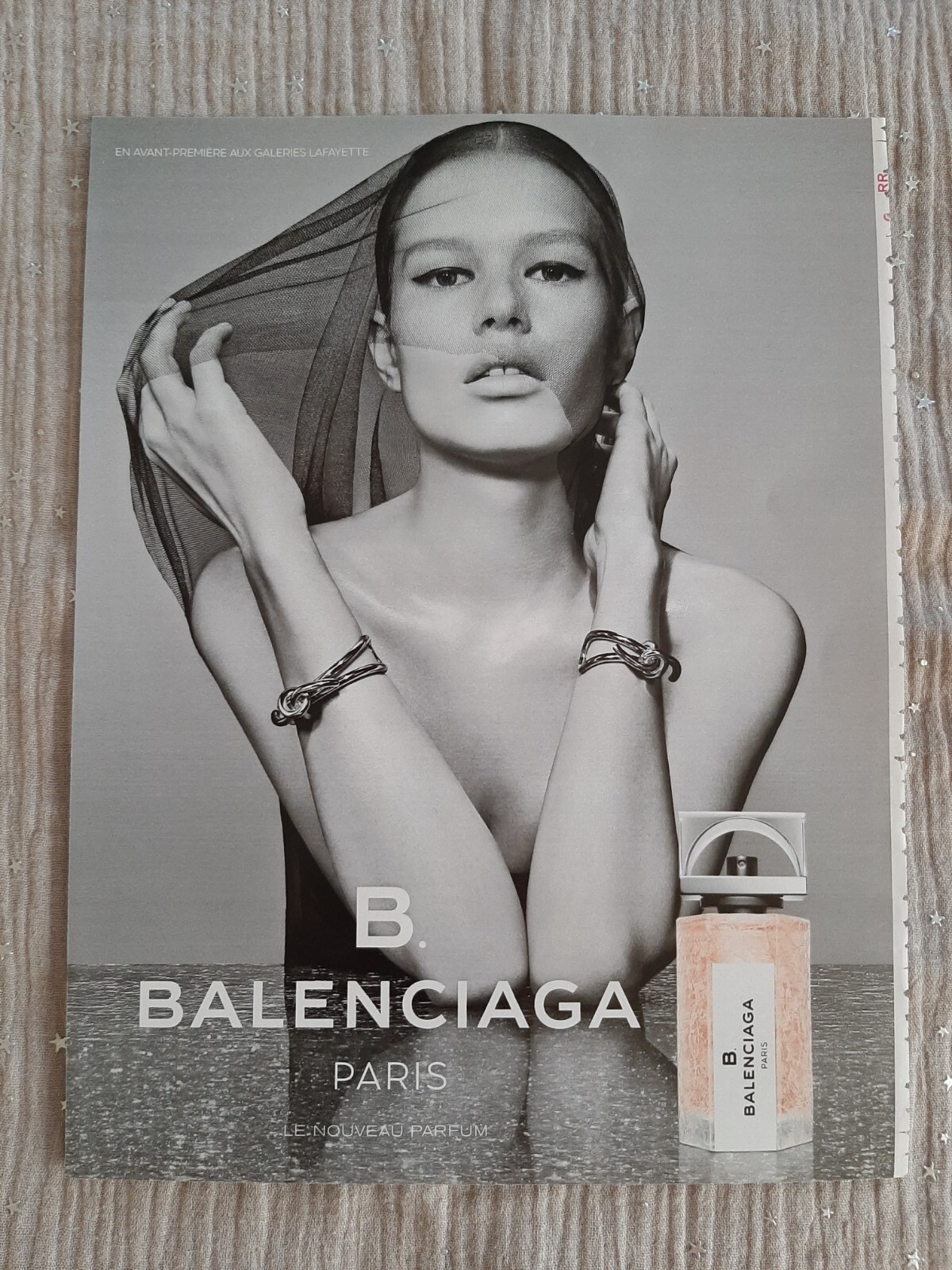 Publicité papier Parfum. Balenciaga B de 2015 – Perfume Ad