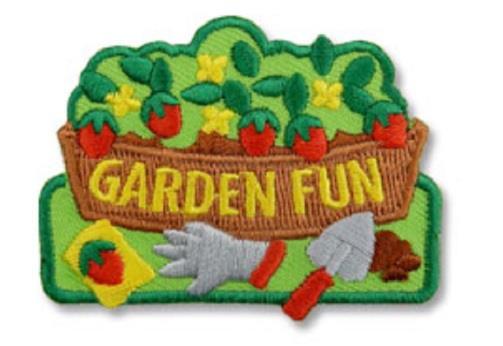 Boy Girl Cub GARDEN FUN Gardening Vegetables Fun Patches Badge SCOUT GUIDE