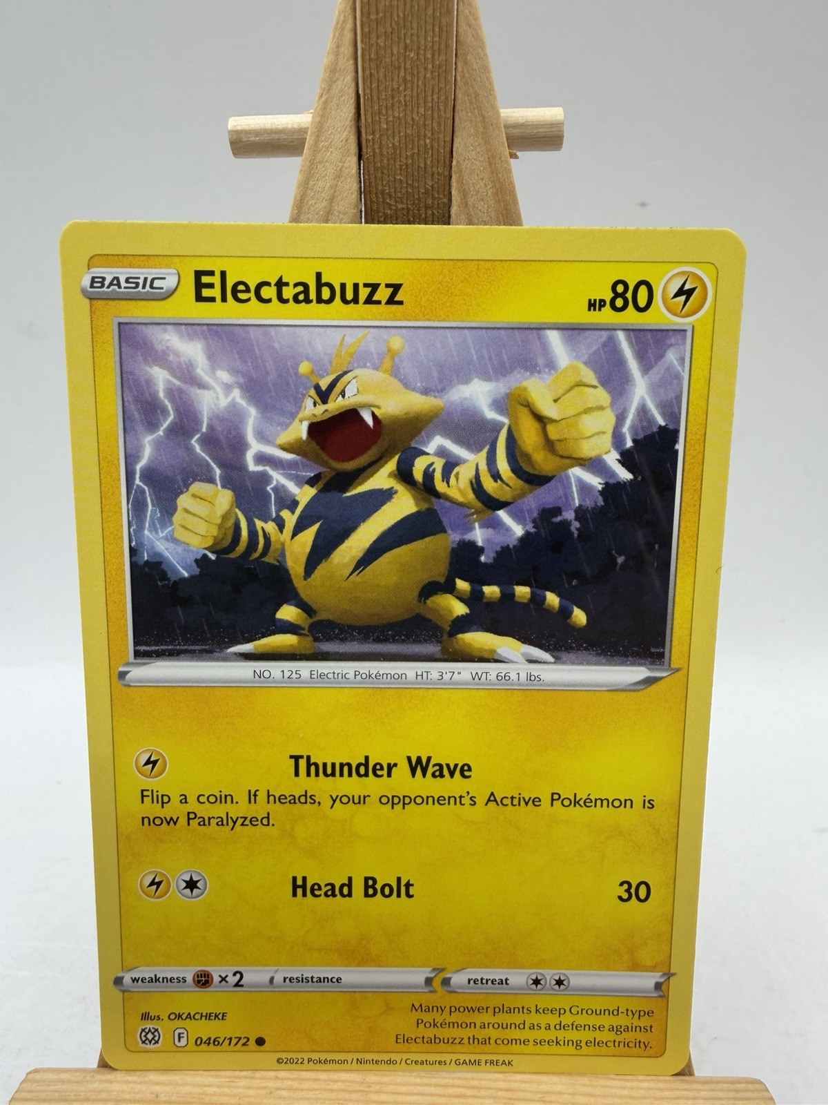 Electabuzz 046/172 Common – BRILLIANT STARS Pokemon Card NM