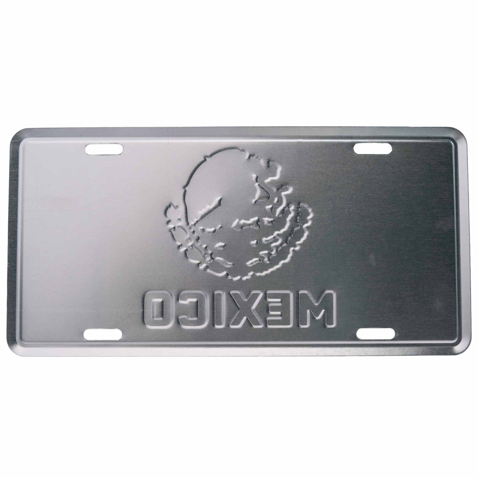 Mexico Flag License Plate – 3D Embossed Metal Car Truck Tag Sign – El Tri futbol