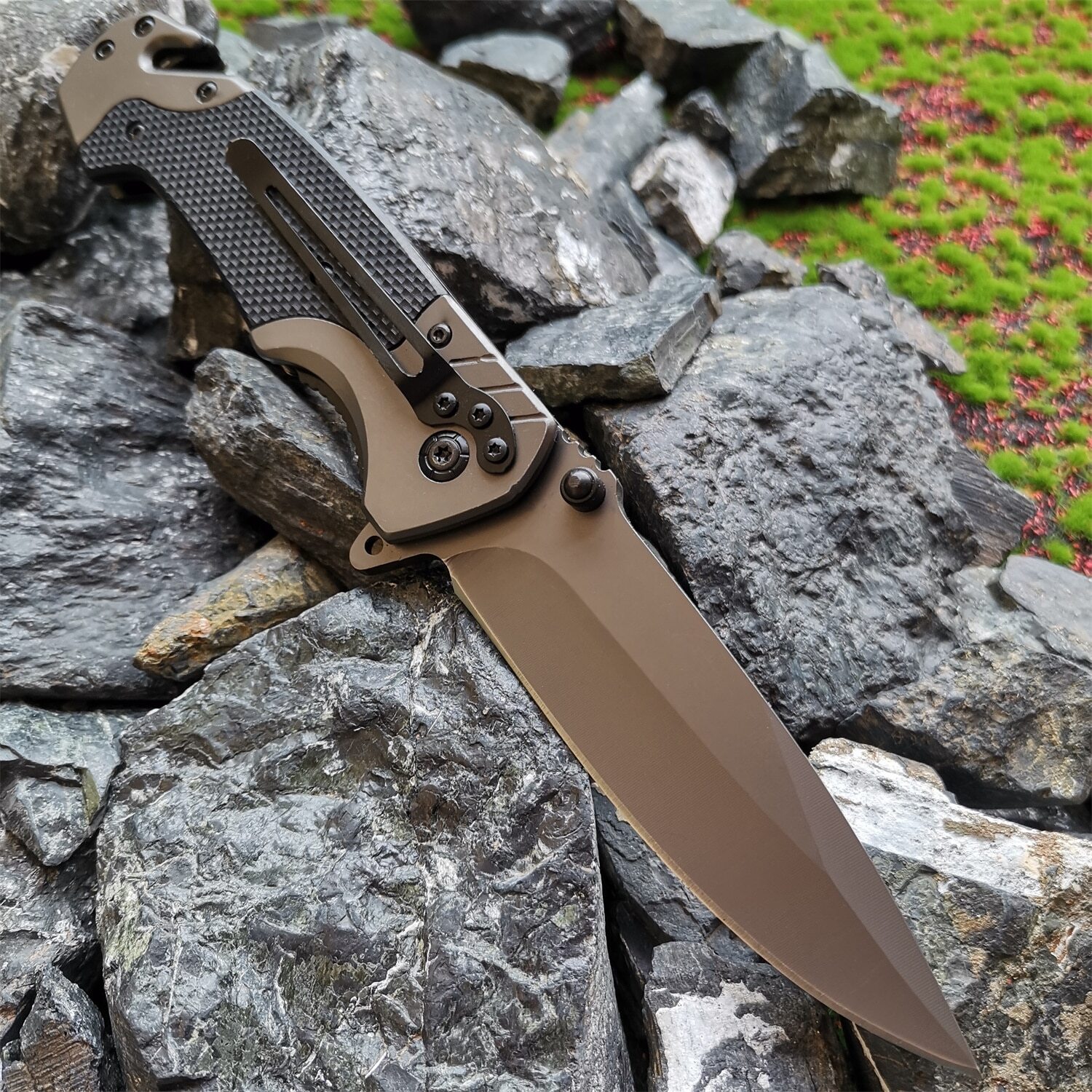 G10 folding knife 9Cr18MoV tactical survival outdoor sharp self-defense knife