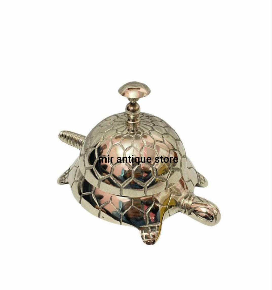 Victorian Service Desk Bell Tortoise Table Bell Hotel Counter Bell Aluminum Gift