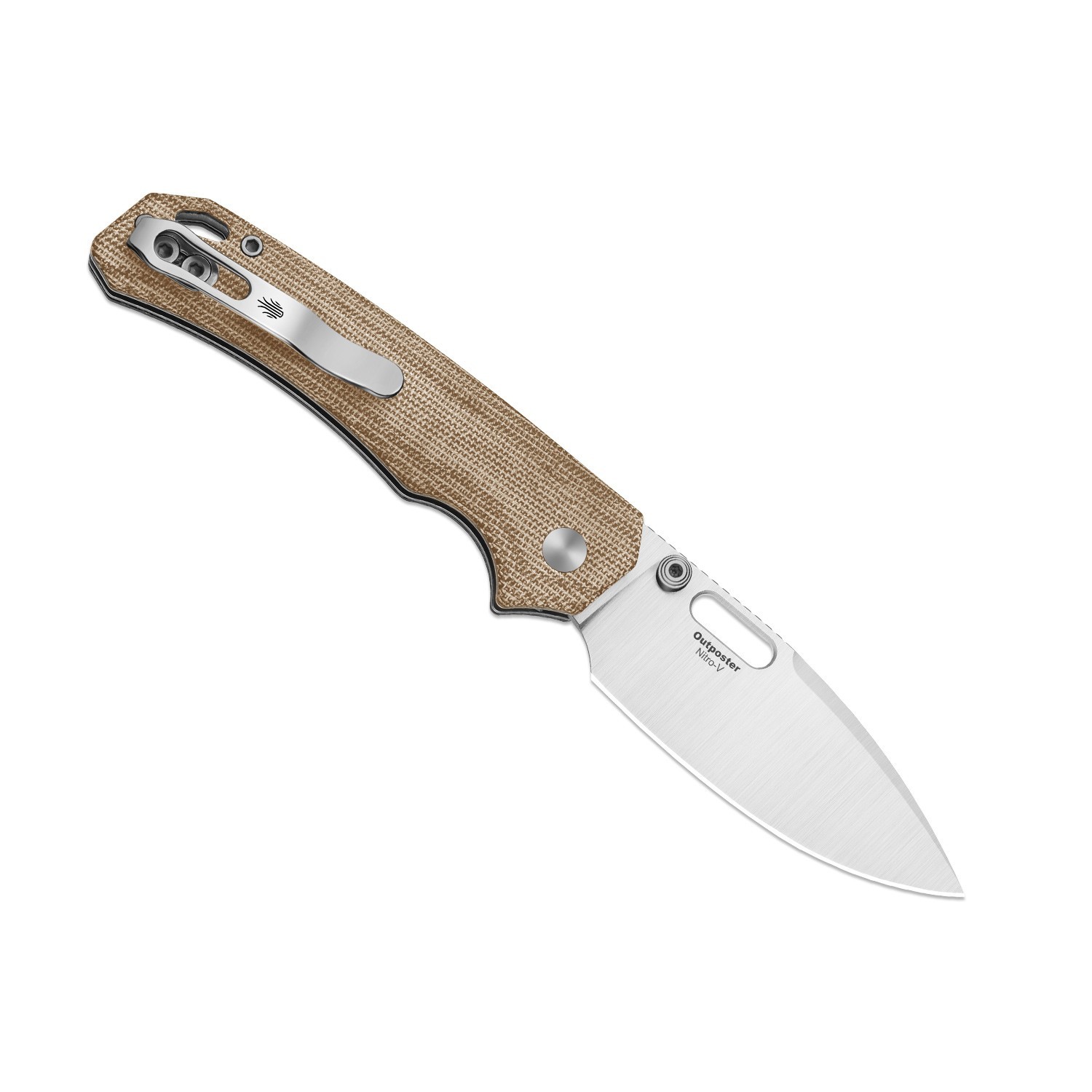 Kizer Outposter Folding Pocket Knife Nitro-V Blade Micarta Handle V3802BDA1